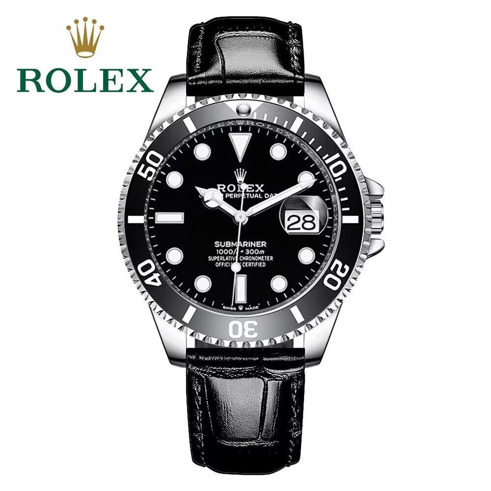 Top Brand Classic Luxury Fashion Business Dress Sports Men Watches High Quality Leather Strap Auto Date Quartz Calendar Wristwatch