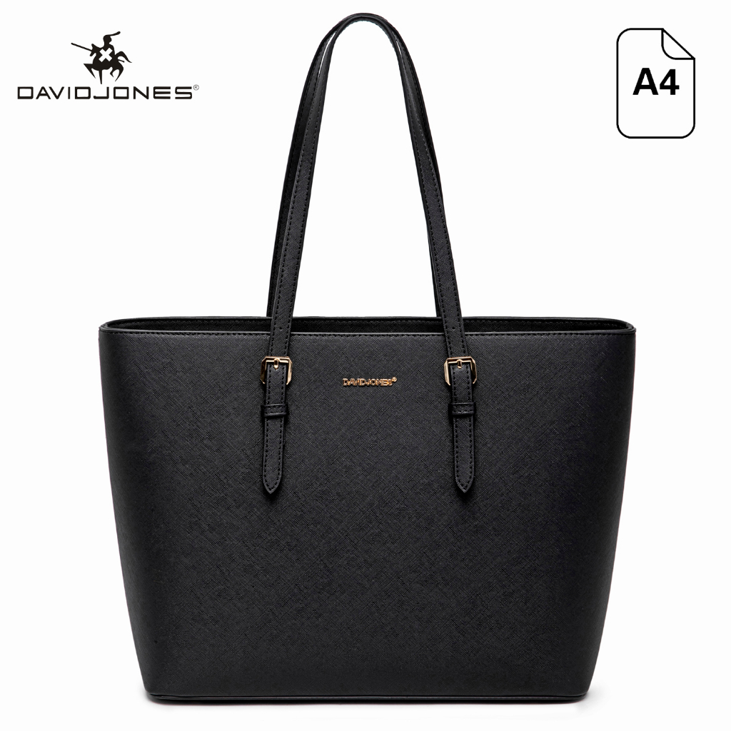 DavidJones Women's Medium PU Leather Tote  Bag