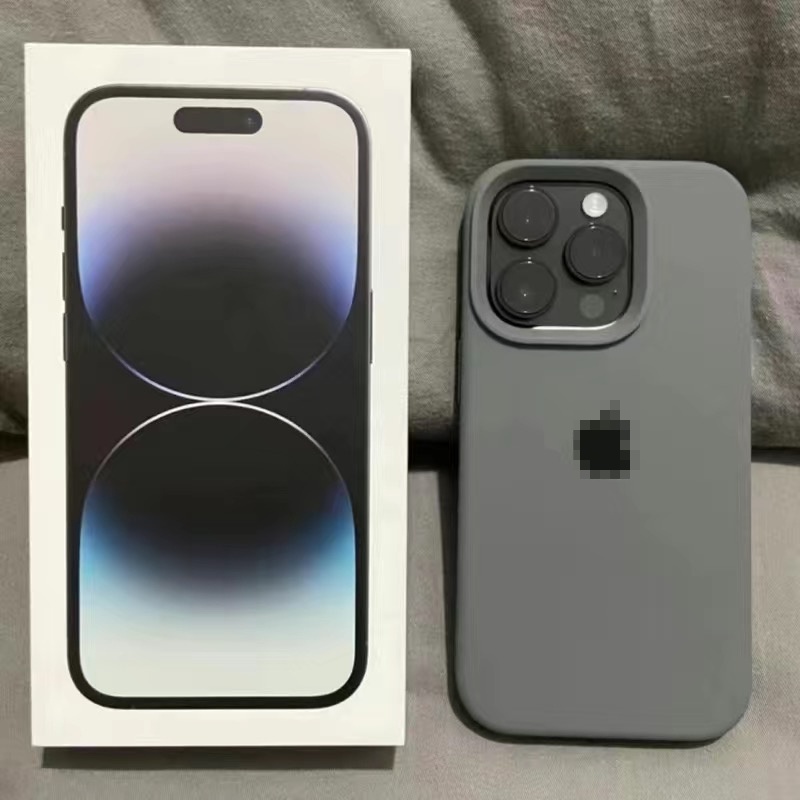 Matte Liquid Silicone Soft Case IPhone 7 8 Plus XR XS Max 11 12 13 14 15 Pro Max 14 15 Plus Candy TPU Phone Case Big Hole Gray BlACK