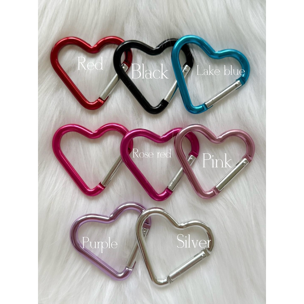 Extremely Traditional Pendant Heart-Shaped Hanging Buckle Love Hook Backpack External Hanging Keychain Travel Carabiner Bag