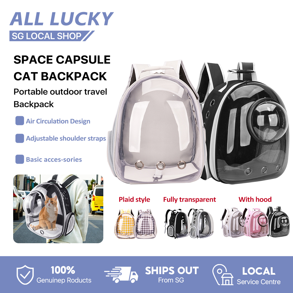 [SG]Pet Carrier Bag Portable Pet Outdoor Cat Travel Backpack Capsule Dog Cat Carrier travel